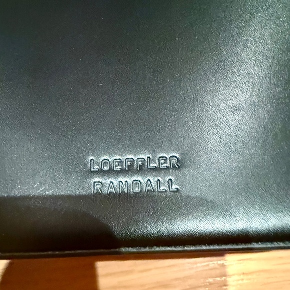 NWT Loeffler Randall Black, small, leather evening bag with brass clasp - Picture 2 of 7